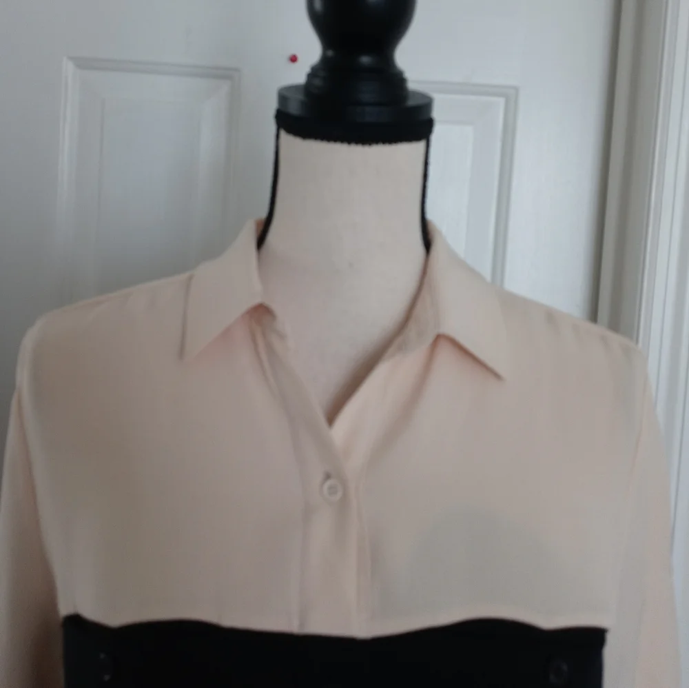 Jenni Kayne Button Up Color Block Shirt Dress - Picture 5 of 11